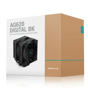 Deepcool AG620 Digital Black CPU Cooler with Dual Tower Design - R-AG620-BKNDMN-G-2