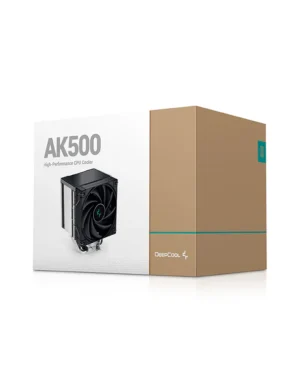 Deepcool AK500 Black CPU Cooler with Single Tower Design - R-AK500-BKNNMT-G