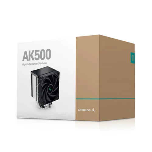 Deepcool AK500 Black CPU Cooler with Single Tower Design - R-AK500-BKNNMT-G
