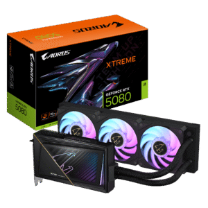Gigabyte AORUS NVIDIA GeForce RTX 5080 XTREME WATERFORCE 16G GDDR7 256-bit PCIe 5.0 Graphics Card - GV-N5080AORUSX-W-16GD
