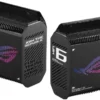ASUS ROUTER RAPTURE GT6 BLACK 2PACK 3 ASUS ROG Rapture GT6 Black 2-Pack Tri-Band WiFi 6 Gaming Mesh System