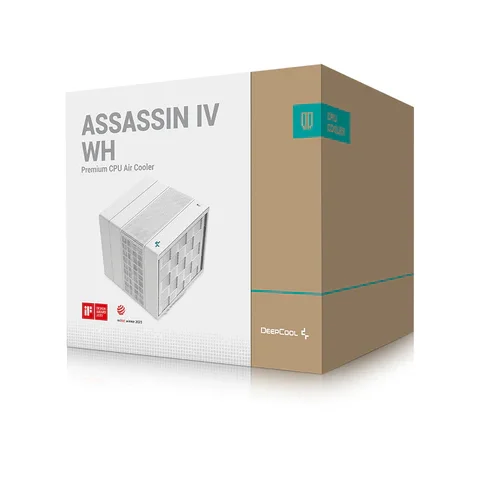 Deepcool Assassin IV White CPU Cooler with Dual Fans for Intel & AMD - R-ASN4-WHNNMT-G