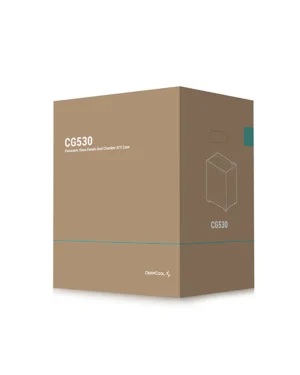 Deepcool CC530 Black Mid-Tower ATX Case with Tempered Glass Panoramic Design - R-CG530-BKNDA0-G-1