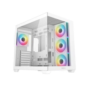 Deepcool CG530 4F White ATX Case with ARGB Fans & Dual Chamber Design - R-CG530-WHADA4-G-1