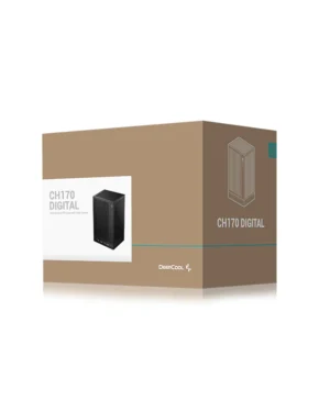 Deepcool CH170 Digital Black ITX Case with Display & High Airflow - R-CH170-BKNPI0D-G-1