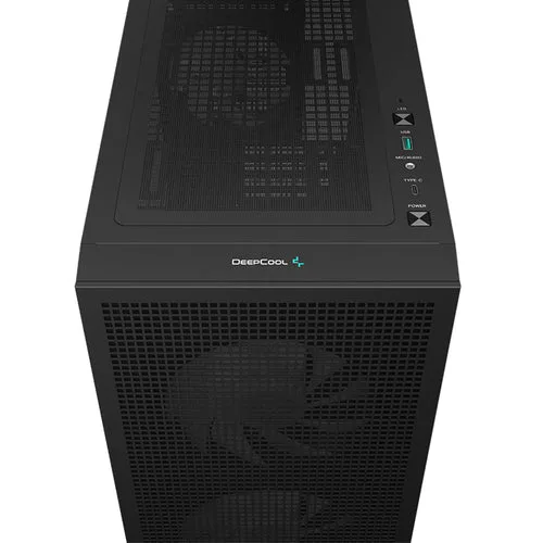 CH360 - Micro Tower, Mesh Front, Tempered 9 Deepcool CH360 Black Micro ATX Case with ARGB Fans & Mesh Front - R-CH360-BKAPE3-G-1