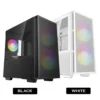 Deepcool CH360 White Micro ATX Case with ARGB Fans & Mesh Front - R-CH360-WHAPE3-G-1