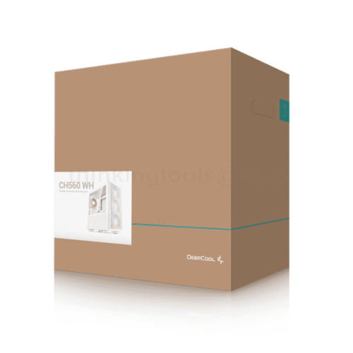 Deepcool CH560 White E-ATX High Airflow Case with ARGB Fans - R-CH560-WHAPE4-G-1