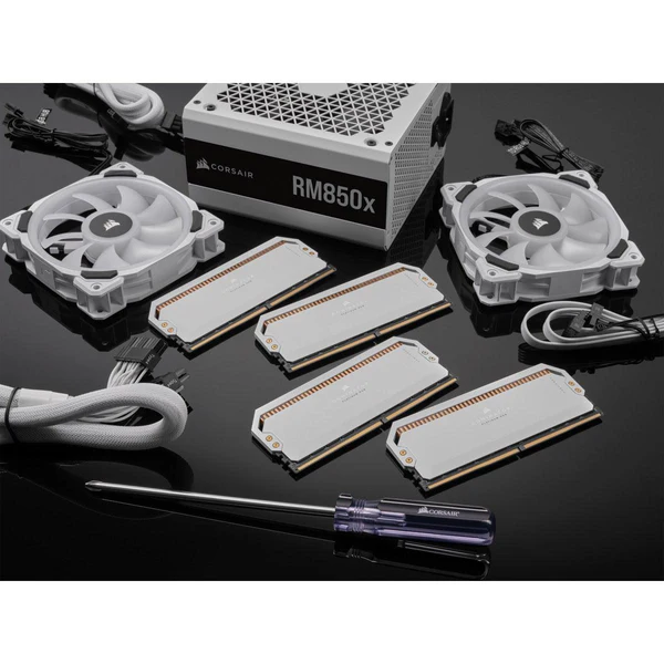 CORSAIR DOMINATOR PLATINUM RGB 32GB (2x16GB) DDR5-5600 C36 Intel XMP Memory  CS-CMT32GX5M2B5600C36WKit - White -