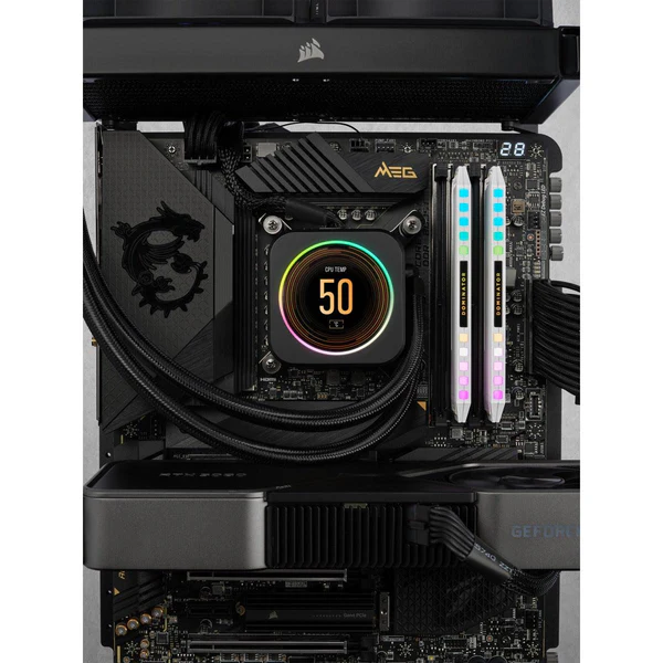 CORSAIR DOMINATOR PLATINUM RGB 32GB (2x16GB) DDR5-5600 C36 Intel XMP Memory  CS-CMT32GX5M2B5600C36WKit - White -