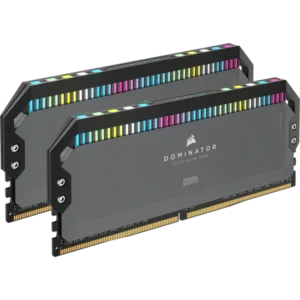 CORSAIR DOMINATOR PLATINUM RGB 32GB (2x16GB) DDR5 DRAM 5600MT/s CL36 AMD EXPO & Intel XMP Memory Kit - Grey - CS-CMT32GX5M2B5600Z36