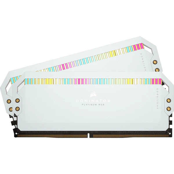CORSAIR DOMINATOR PLATINUM RGB 32GB (2x16GB) DDR5-5600 C36 Intel XMP Memory  CS-CMT32GX5M2B5600C36WKit - White -