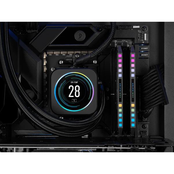 CORSAIR DOMINATOR PLATINUM RGB 32GB (2x16GB) DDR5 DRAM 5600MT/s CL36 AMD EXPO & Intel XMP Memory Kit - Grey - CS-CMT32GX5M2B5600Z36