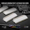 CORSAIR DOMINATOR PLATINUM RGB 32GB (2x16GB) DDR5-5600 C36 Intel XMP Memory  CS-CMT32GX5M2B5600C36WKit - White -