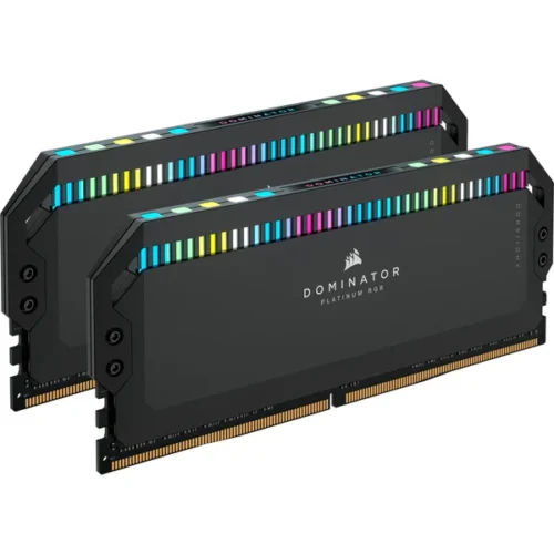CORSAIR DOMINATOR PLATINUM RGB 64GB (2x32GB) DDR5-6400 C32 Intel XMP Memory Kit - Black - CS-CMT64GX5M2B6400C32