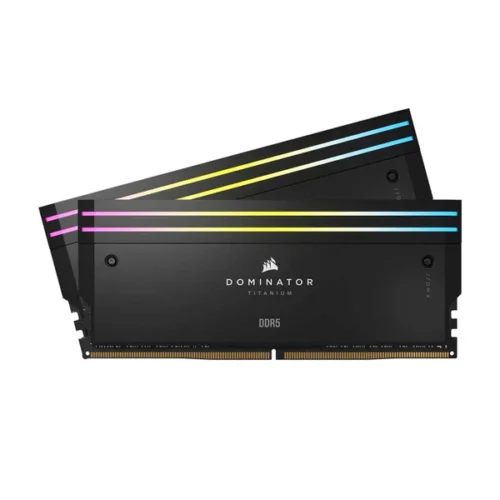CORSAIR DOMINATOR TITANIUM RGB 32GB (2x16GB) DDR5 6000MT/s CL30 UDIMM Black Memory Kit for Intel 600/700/800 Series - CS-CMP32GX5M2B6000C30