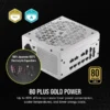 CORSAIR RM1000x SHIFT WHITE 1000W PC Power Supply, 80 PLUS Gold, Fully Modular - CS-CP-9020275-NA