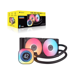 CORSAIR iCUE LINK TITAN 240 RX LCD AIO 240mm Liquid CPU Cooler - CS-CW-9061022-WW