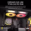 CORSAIR iCUE LINK TITAN 240 RX RGB AIO Liquid CPU Cooler - CS-CW-9061016-WW