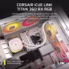 CORSAIR iCUE LINK TITAN 360 RX RGB AIO 2 CORSAIR iCUE LINK TITAN 360 RX RGB AIO Liquid CPU Cooler - White - CS-CW-9061021-WW