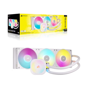 CORSAIR iCUE LINK TITAN 360 RX RGB AIO Liquid CPU Cooler - White - CS-CW-9061021-WW