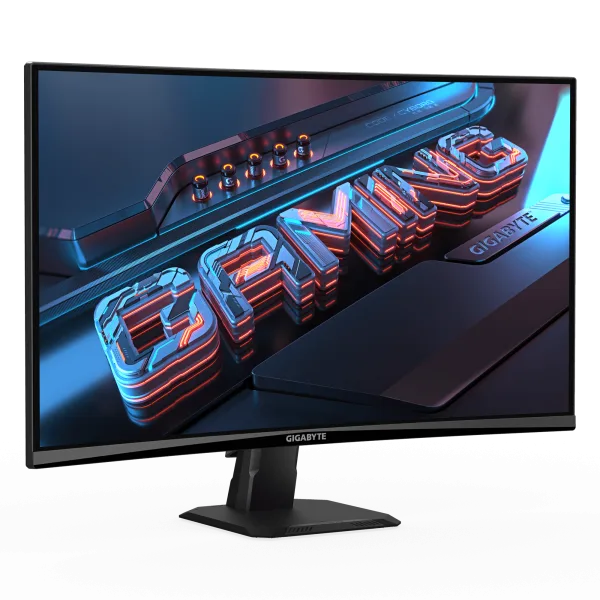 GIGABYTE G27QC A 27" 180Hz 1440P Curved Gaming Monitor, 2560 x 1440 VA 1500R Display, 1ms (MPRT) Response Time - GP-GS27QCA-AP