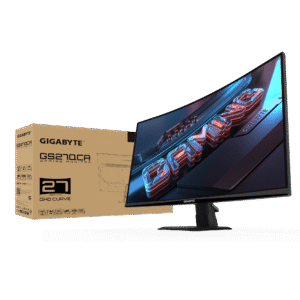 GIGABYTE G27QC A 27" 180Hz 1440P Curved Gaming Monitor, 2560 x 1440 VA 1500R Display, 1ms (MPRT) Response Time - GP-GS27QCA-AP