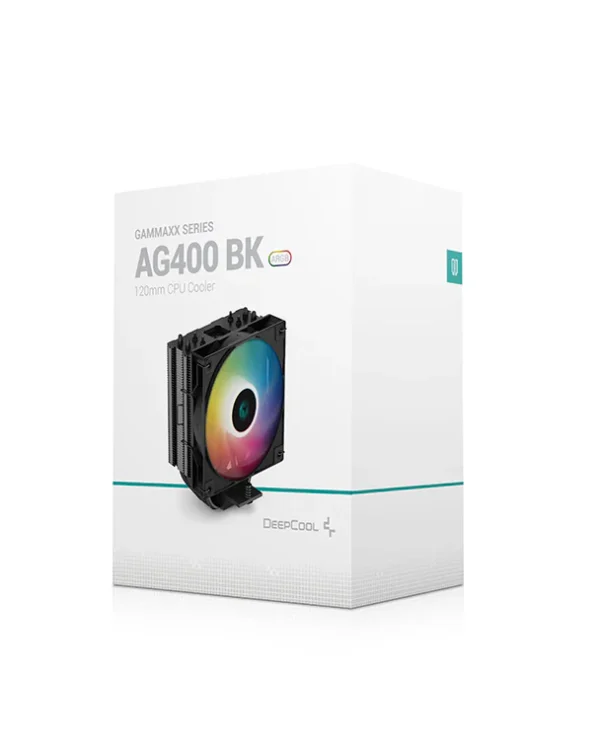 Deepcool AG400 ARGB CPU Cooler with Single Tower Design - R-AG400-BKANMC-G-1