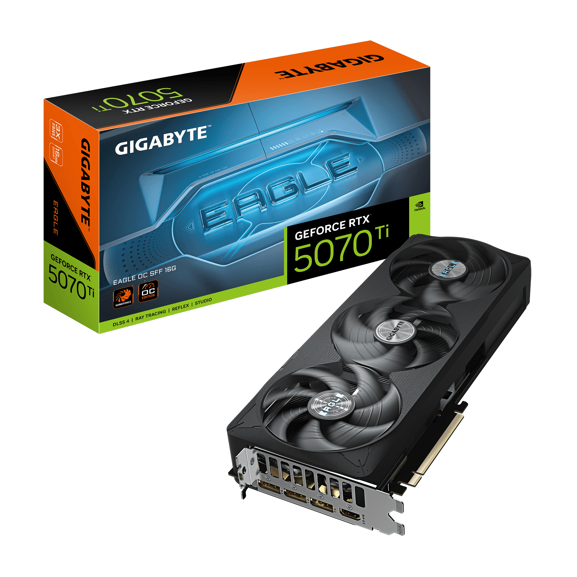 Gigabyte GeForce RTX 5070 Ti EAGLE OC SFF 16G Graphics Card  GV-N507TEAGLE-OC-16GD