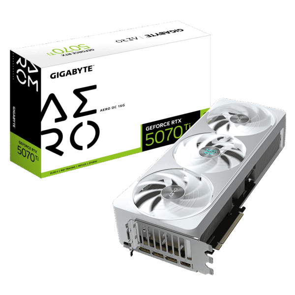 GIGABYTE GeForce RTX 5070 Ti AERO OC 16GB GDDR7 256-bit PCIe 5.0 Video Card - GV-N507TAERO-OC-16GD