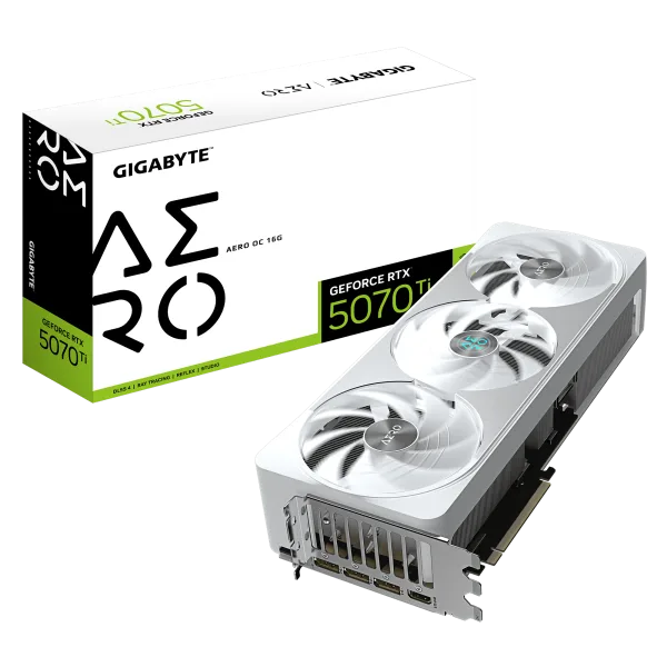 GIGABYTE GeForce RTX 5070 Ti AERO OC 16GB GDDR7 256-bit PCIe 5.0 Video Card - GV-N507TAERO-OC-16GD
