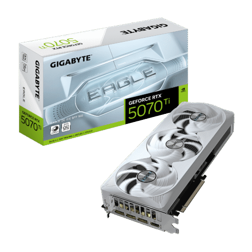Gigabyte GeForce RTX 5070 Ti EAGLE OC ICE SFF 16G Graphics Card - GV-N507TEAGLEOC-ICE-16GD