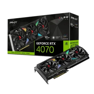 PNY GeForce RTX™ 4070 SUPER 12GB OC XLR8 ARGB TF VERTO Graphics Card-VCG4070S12TFXXPB1-O
