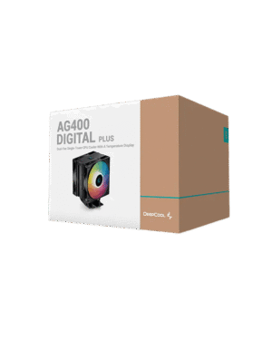 Deepcool AG400 Digital Plus Black CPU Cooler with Status Screen - R-AG400-BKADMP-G-1