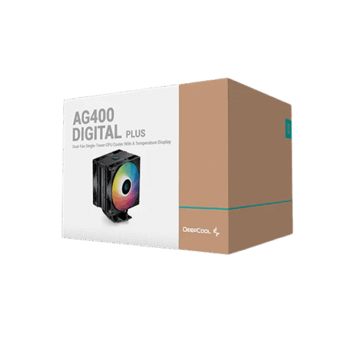 Deepcool AG400 Digital Plus Black CPU Cooler with Status Screen - R-AG400-BKADMP-G-1