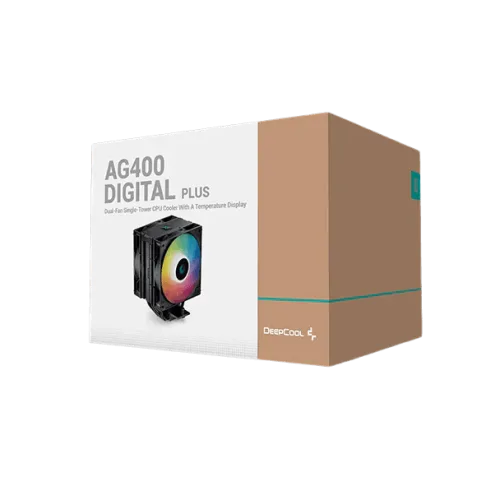 Deepcool AG400 Digital Plus Black CPU Cooler with Status Screen - R-AG400-BKADMP-G-1