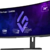 ViewSonic VX3418-2KPC 34" UWQHD Curved VA Gaming Monitor w/ 180Hz, 1ms, Adaptive Sync