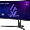 ViewSonic VX3418-2KPC 34" UWQHD Curved VA Gaming Monitor w/ 180Hz, 1ms, Adaptive Sync