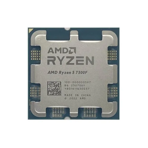AMD Ryzen 5 7500F 6-core 12-thread Gaming Desktop Processor without Cooler No iGPU Tray Type - 100-000000597 Tray | 100-100000597MPK MPK