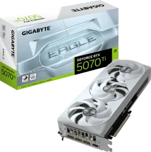 2000 (56) Gigabyte GeForce RTX 5070 Ti EAGLE OC ICE SFF 16G Graphics Card - GV-N507TEAGLEOC-ICE-16GD