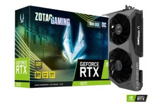 ZOTAC GAMING GeForce RTX 3070 Twin Edge OC LHR 8GB GDDR6 Graphics Card - ZT-A30700H-10PLHR