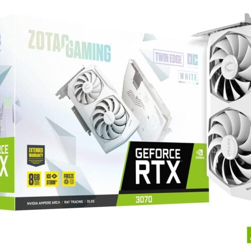 ZOTAC GAMING GeForce RTX 3070 Twin Edge OC White Edition LHR 8GB GDDR6 Graphics Card - ZT-A30700J-10PLHR