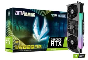 ZOTAC GAMING GeForce RTX 3070 Ti AMP Extreme Holo 8GB GDDR6X Graphics Card - ZT-A30710B-10P