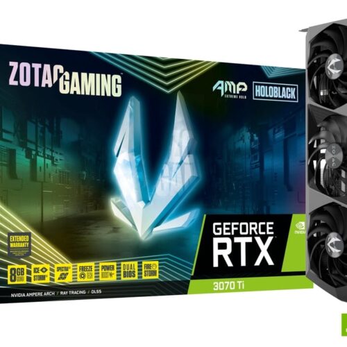 ZOTAC GAMING GeForce RTX 3070 Ti AMP Extreme Holo 8GB GDDR6X Graphics Card - ZT-A30710B-10P