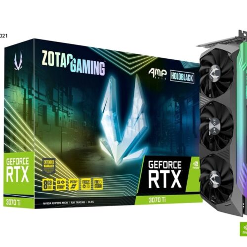 ZOTAC GAMING GeForce RTX 3070 Ti AMP Holo 8GB GDDR6X Graphics Card with IceStorm Cooling - ZT-A30710F-10P
