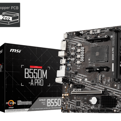 MSI B550M-A PRO AM4 Micro-ATX Motherboard for AMD Ryzen