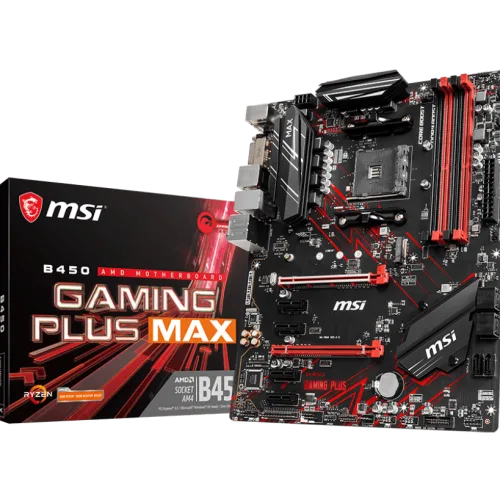 MSI B450 GAMING PLUS MAX AM4 ATX Motherboard for AMD Ryzen