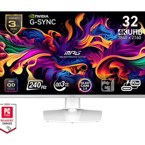 MSI MPG 321URXW QD-OLED White 31.5-Inch UHD QD-OLED Gaming Monitor 240Hz 0.03ms  Explain QD-OLED technology  Compare OLED vs LCD