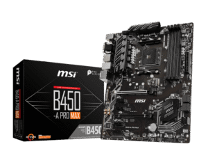 MSI B450-A PRO MAX AM4 ATX Motherboard for AMD Ryzen