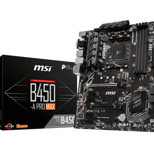 MSI B450-A PRO MAX AM4 ATX Motherboard for AMD Ryzen